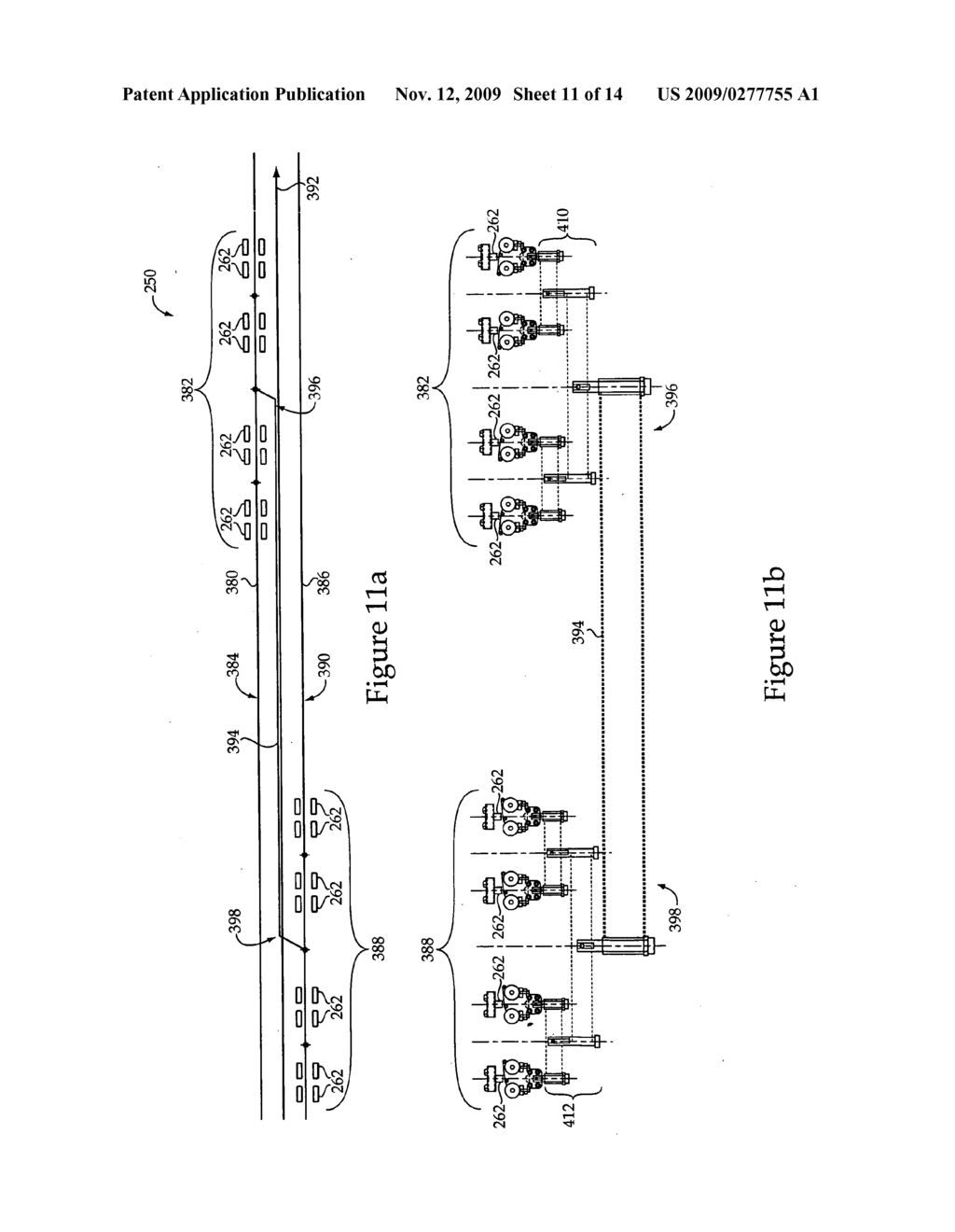 Mobile module for transportating a carrier from a first modular line to second modular line - diagram, schematic, and image 12