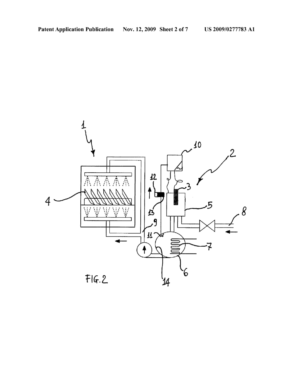 MACHINE WITH WATER HEATING MEANS AND ANTI-SCALE DEVICE - diagram, schematic, and image 03