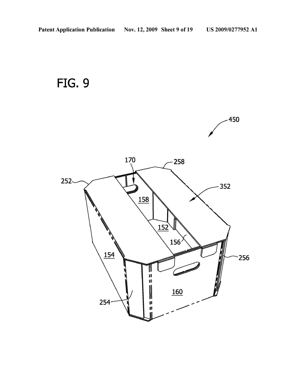 REINFORCED POLYGONAL CONTAINERS AND BLANKS FOR MAKING THE SAME - diagram, schematic, and image 10