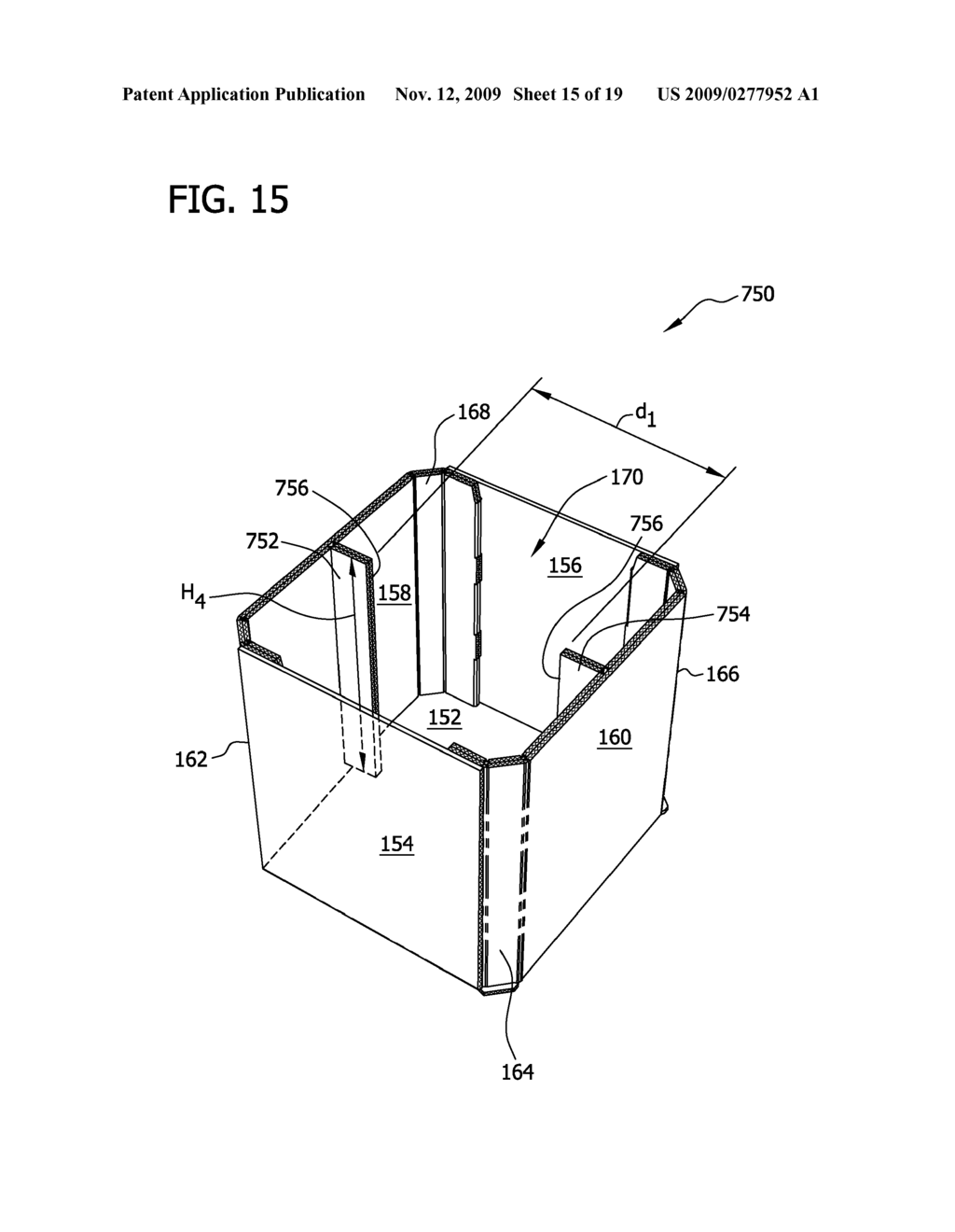 REINFORCED POLYGONAL CONTAINERS AND BLANKS FOR MAKING THE SAME - diagram, schematic, and image 16