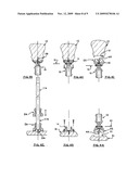 Attachment for baluster for stair, balcony or landing rails for both adjustable and fixed railings diagram and image