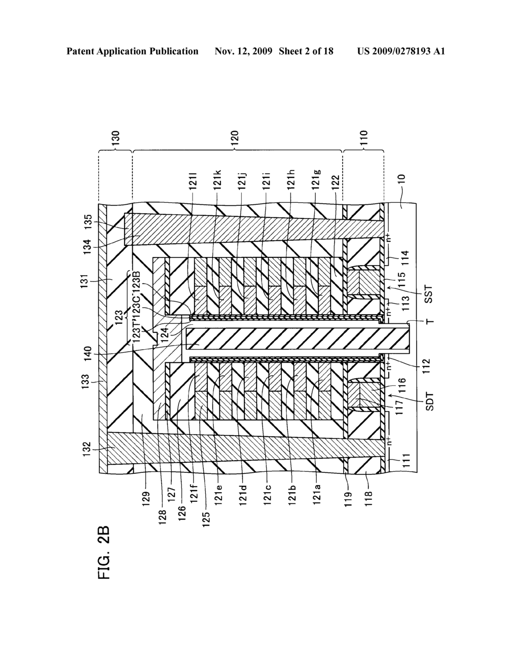 NONVOLATILE SEMICONDUCTOR MEMORY DEVICE AND METHOD OF MANUFACTURING THE SAME - diagram, schematic, and image 03