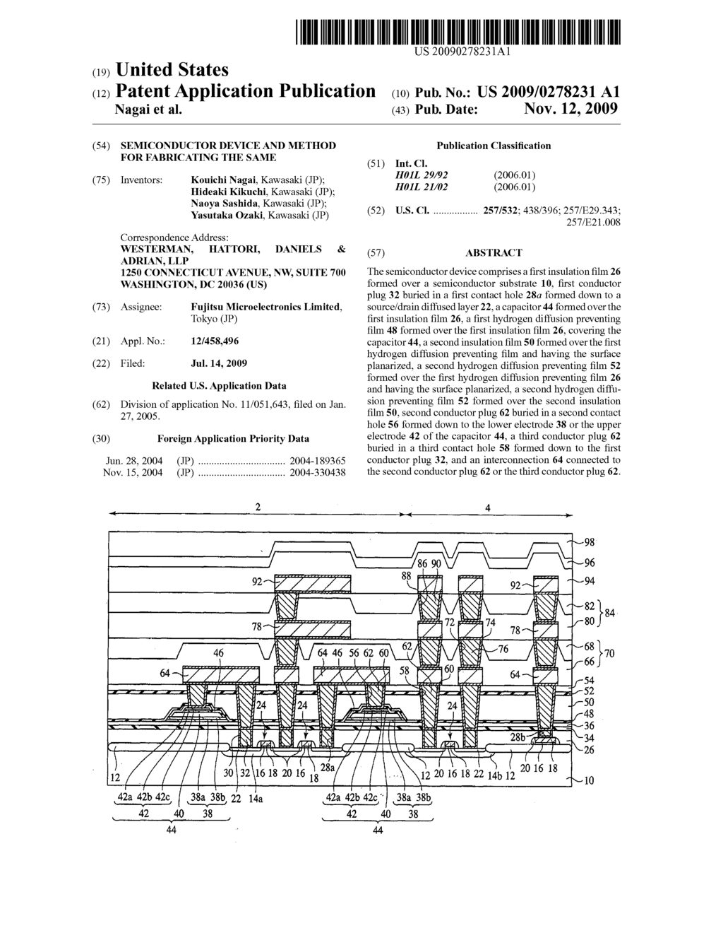 Semiconductor device and method for fabricating the same - diagram, schematic, and image 01