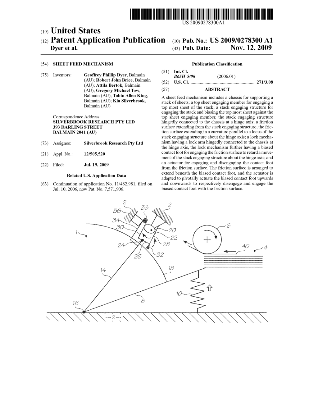 Sheet Feed Mechanism - diagram, schematic, and image 01