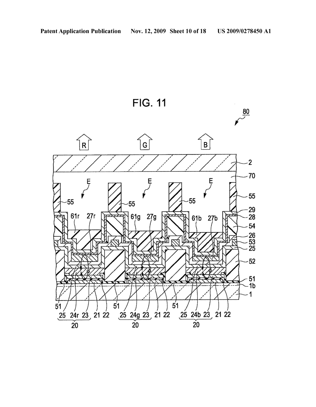 ORGANIC EL DEVICE, ELECTRONIC APPARATUS, AND METHOD FOR MANUFACTURING ORGANIC EL DEVICE - diagram, schematic, and image 11