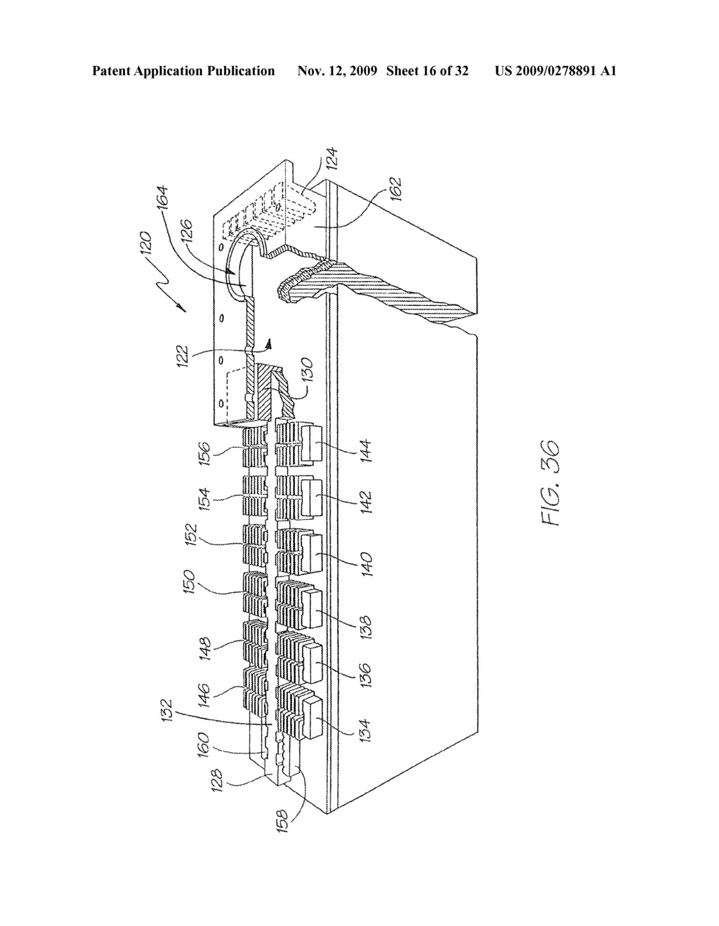 Printhead IC With Filter Structure At Inlet To Ink Chambers - diagram, schematic, and image 17