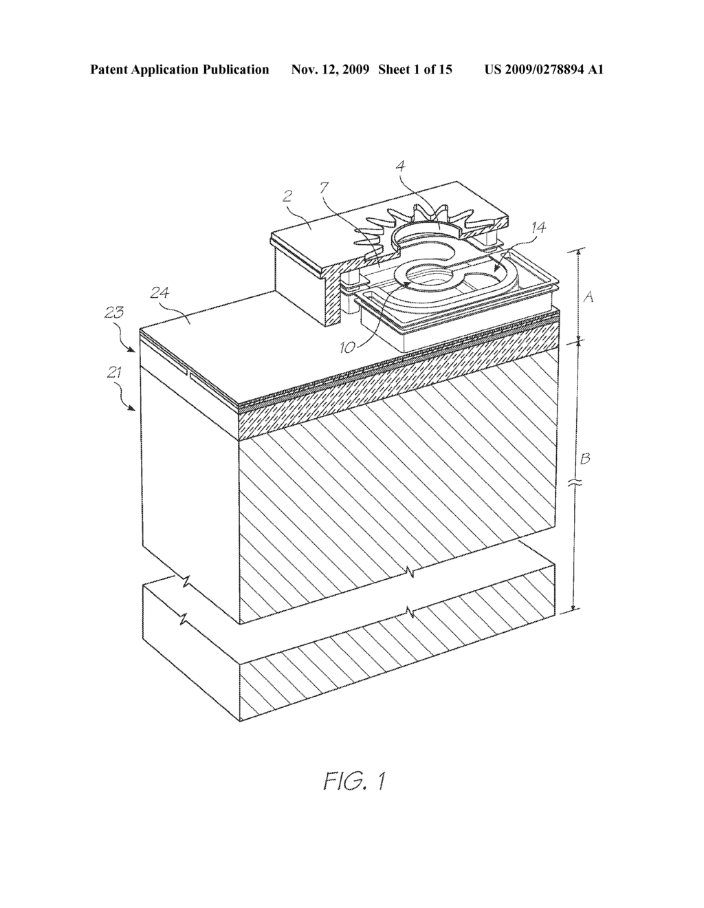 Inkjet Printhead Employing Active And Static Ink Ejection Structures - diagram, schematic, and image 02