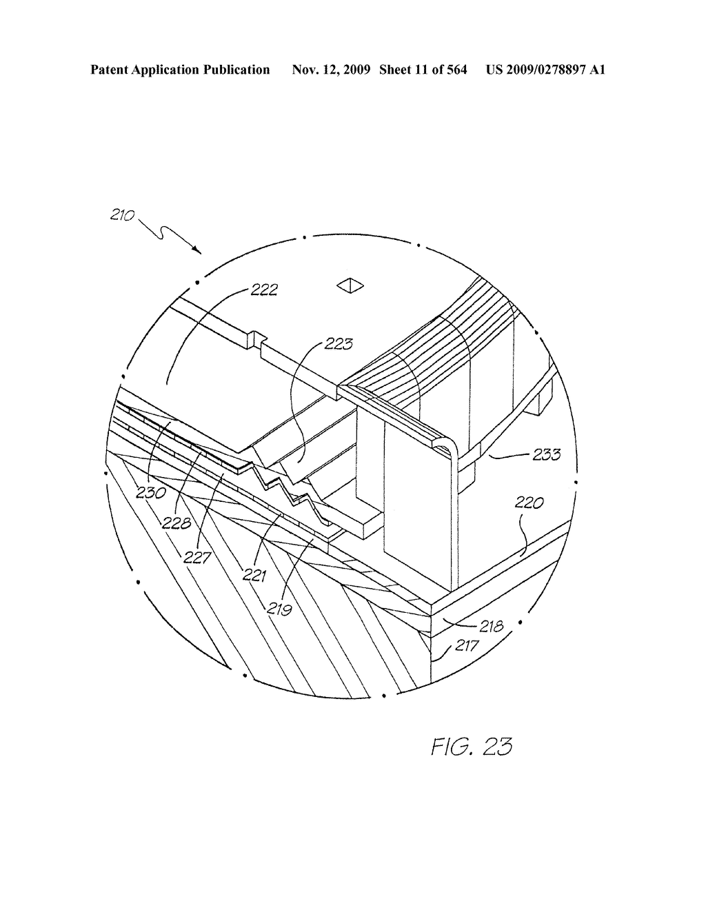 Inkjet Printhead With Nozzle Chambers Each Holding Two Fluids - diagram, schematic, and image 12