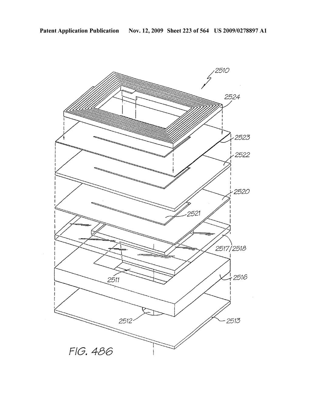 Inkjet Printhead With Nozzle Chambers Each Holding Two Fluids - diagram, schematic, and image 224