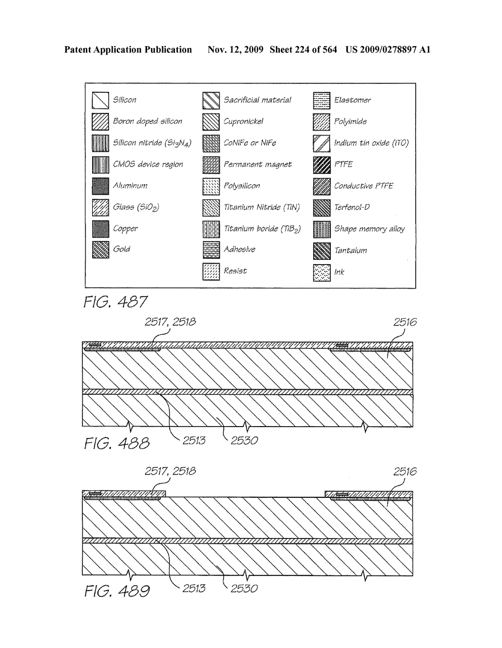 Inkjet Printhead With Nozzle Chambers Each Holding Two Fluids - diagram, schematic, and image 225