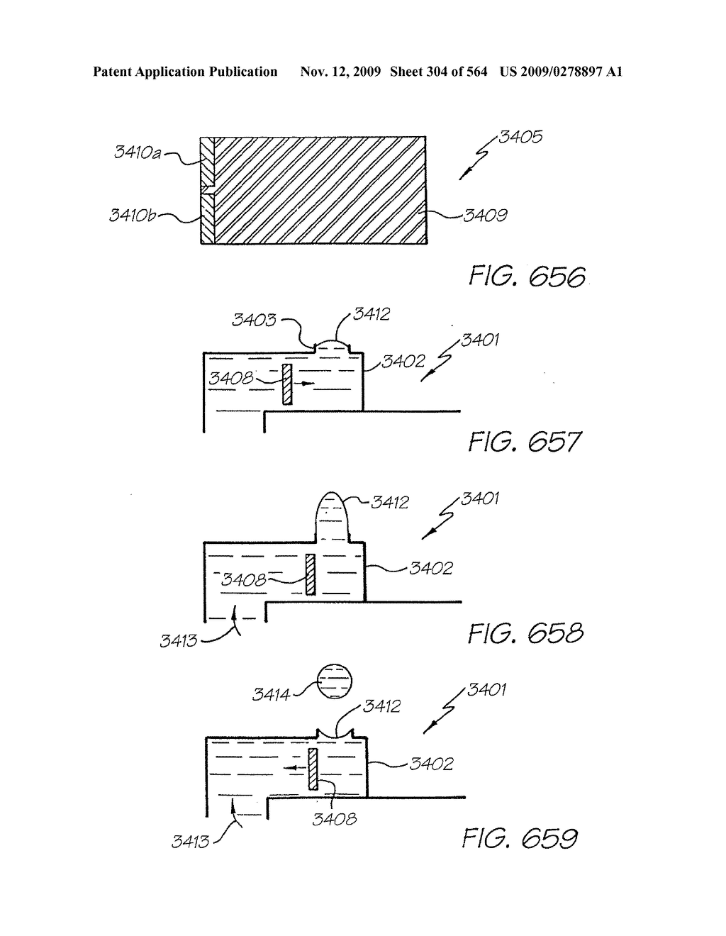 Inkjet Printhead With Nozzle Chambers Each Holding Two Fluids - diagram, schematic, and image 305