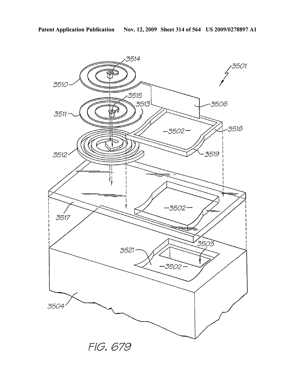 Inkjet Printhead With Nozzle Chambers Each Holding Two Fluids - diagram, schematic, and image 315