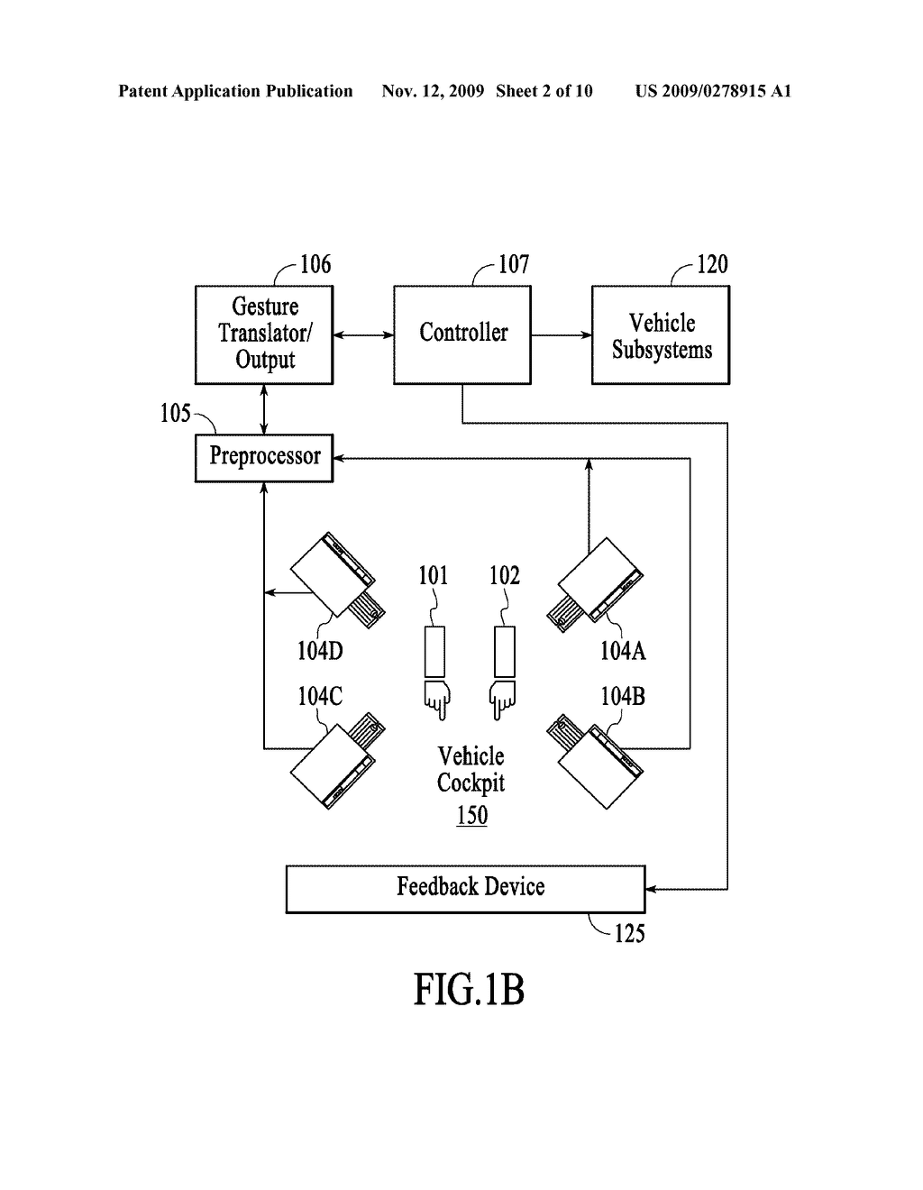 Gesture-Based Control System For Vehicle Interfaces - diagram, schematic, and image 03