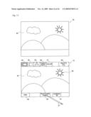 Hand-held imaging apparatus and storage medium storing program diagram and image