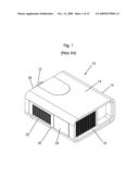 LAMP CHANGING SYSTEM FOR AN IMAGE PROJECTION LIGHTING DEVICE diagram and image