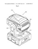 LAMP CHANGING SYSTEM FOR AN IMAGE PROJECTION LIGHTING DEVICE diagram and image