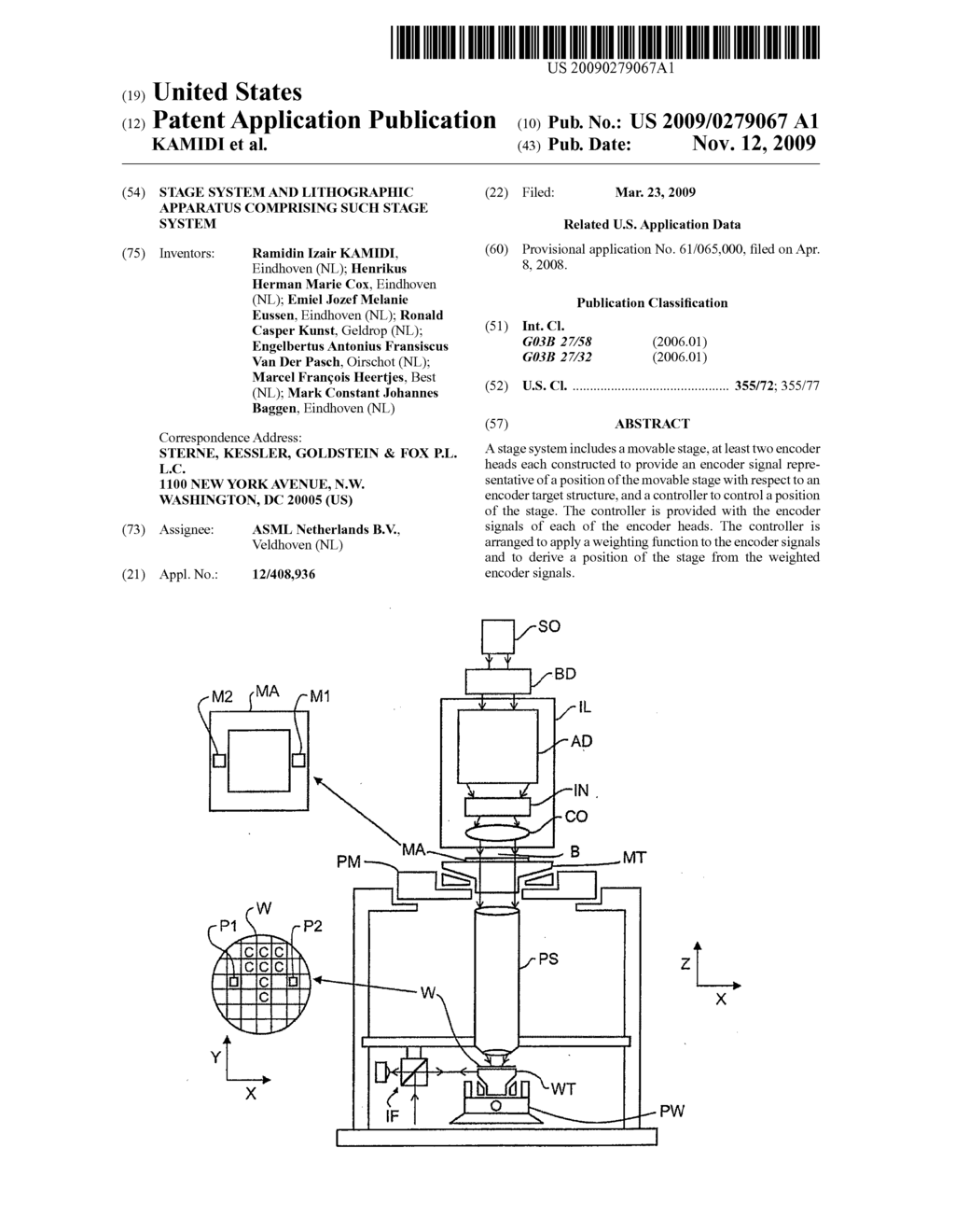 Stage System and Lithographic Apparatus Comprising Such Stage System - diagram, schematic, and image 01