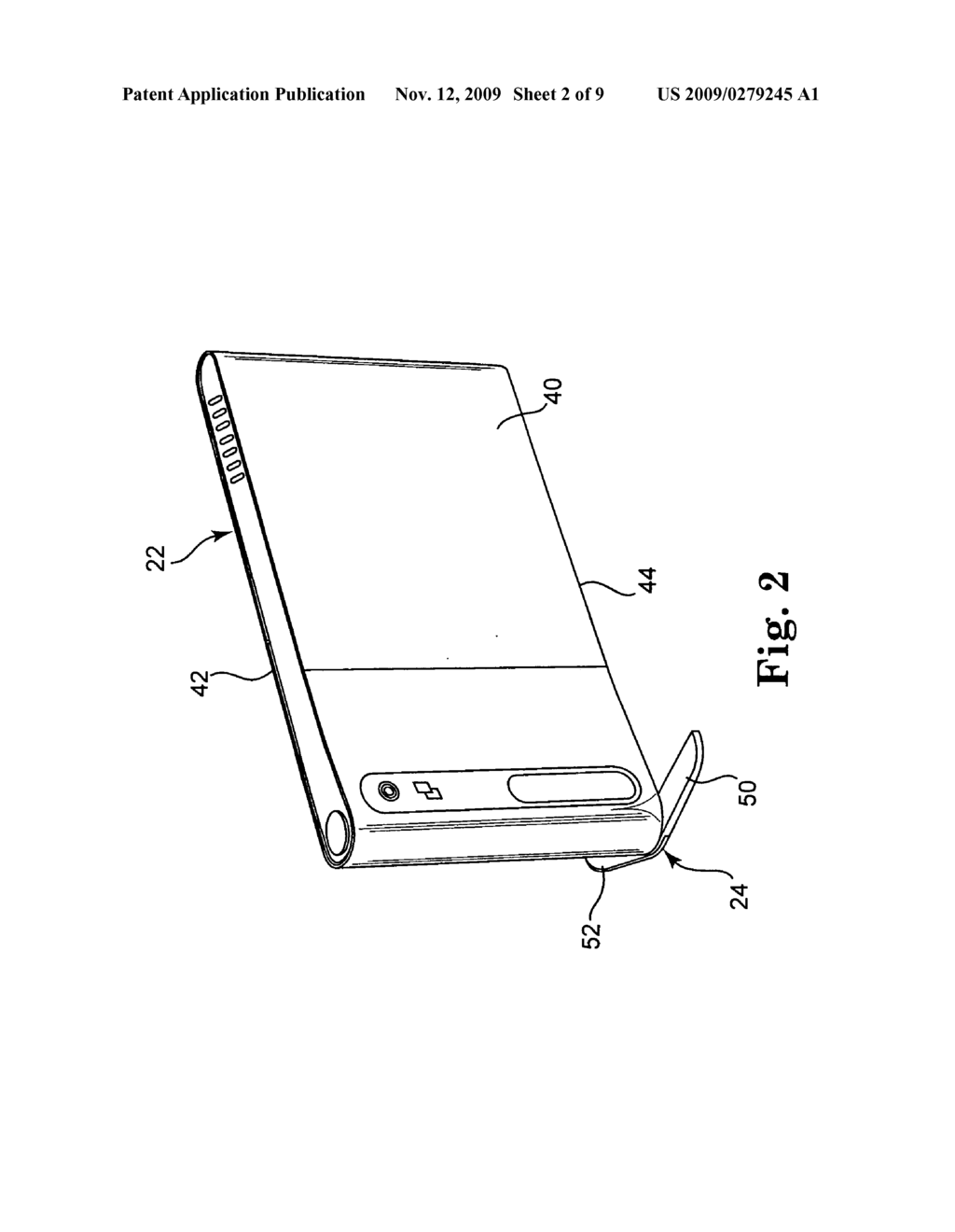 External hard drive having integral stand - diagram, schematic, and image 03