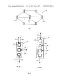 Hub Device for a Network Comprising Quantum Cryptographic Connections and Node Module for Said Hub Device diagram and image