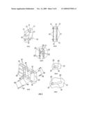 DEFORMABLE DIVIDER FOR A VEHICLE IMPACT SAFETY BARRIER, OF THE TYPE THAT IS USED BETWEEN A VERTICAL SUPPORT-OR POST-FIXING ELEMENT AND A HORIZONTAL IMPACT OR RAILING ELEMENT diagram and image