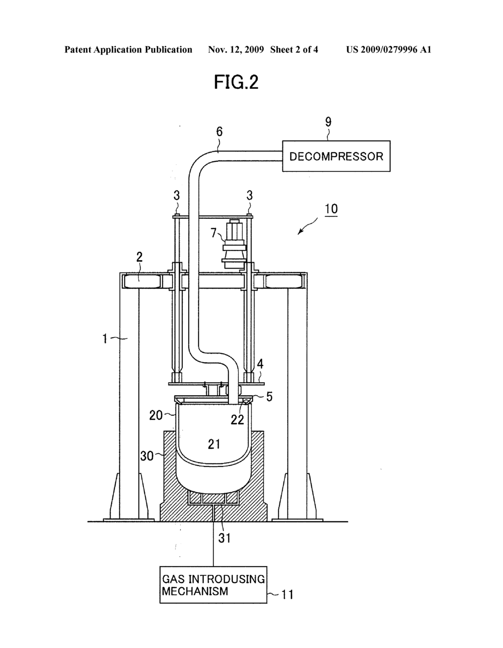 CRUCIBLE LIFT DEVICE AND METHOD FOR TAKING-OUT CRUCIBLE - diagram, schematic, and image 03