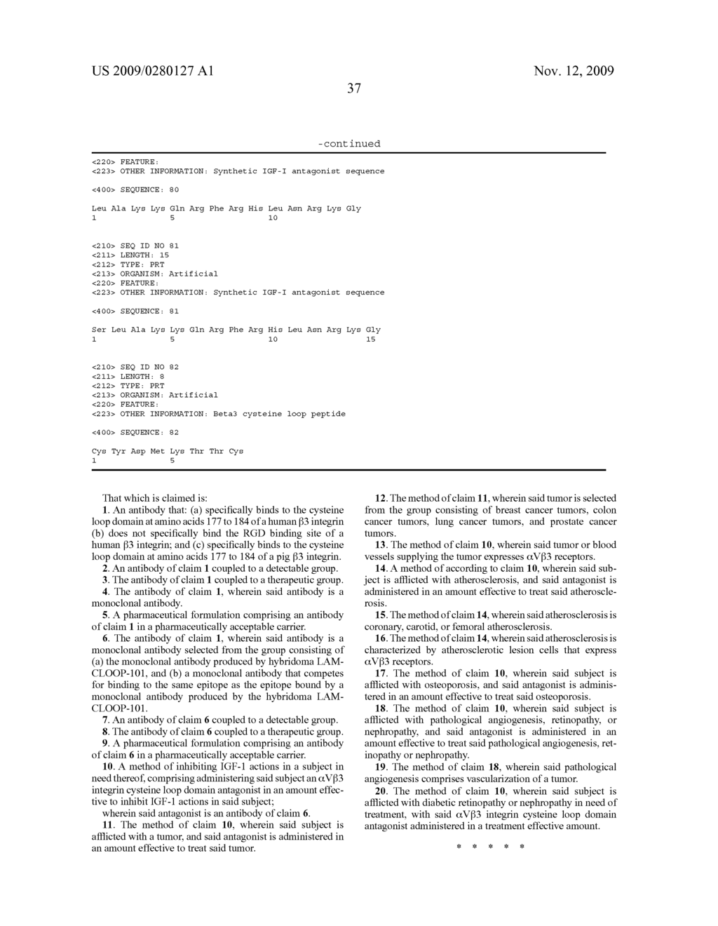 MONOCLONAL ANTIBODIES FOR ENHANCING OR INHIBITING INSULIN-LIKE GROWTH FACTOR-I - diagram, schematic, and image 38