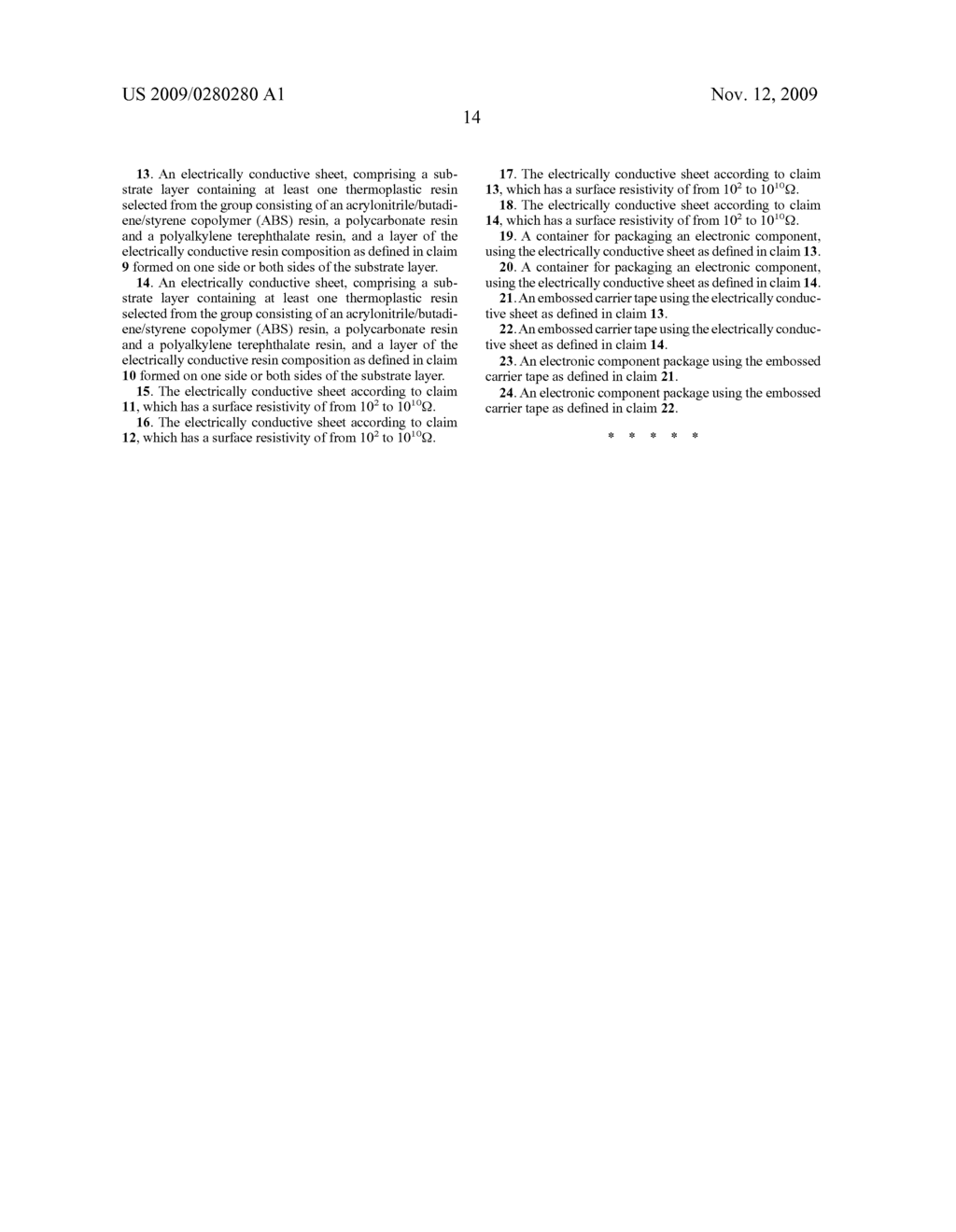 CONDUCTIVE RESIN COMPOSITION AND CONDUCTIVE SHEETS COMPRISING THE SAME - diagram, schematic, and image 15