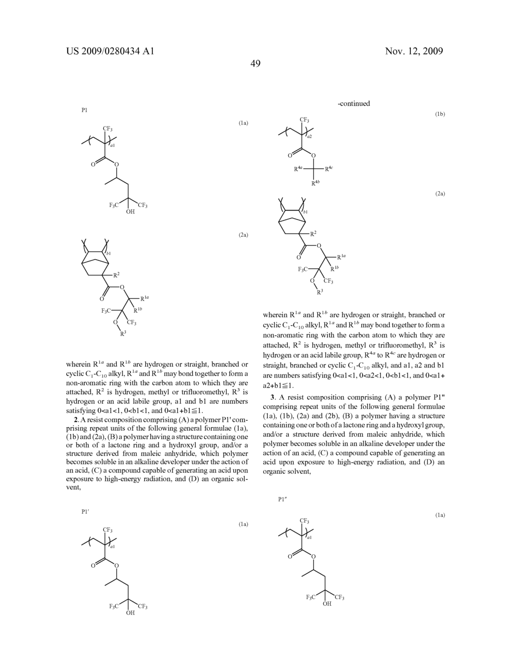 RESIST COMPOSITION AND PATTERNING PROCESS - diagram, schematic, and image 50