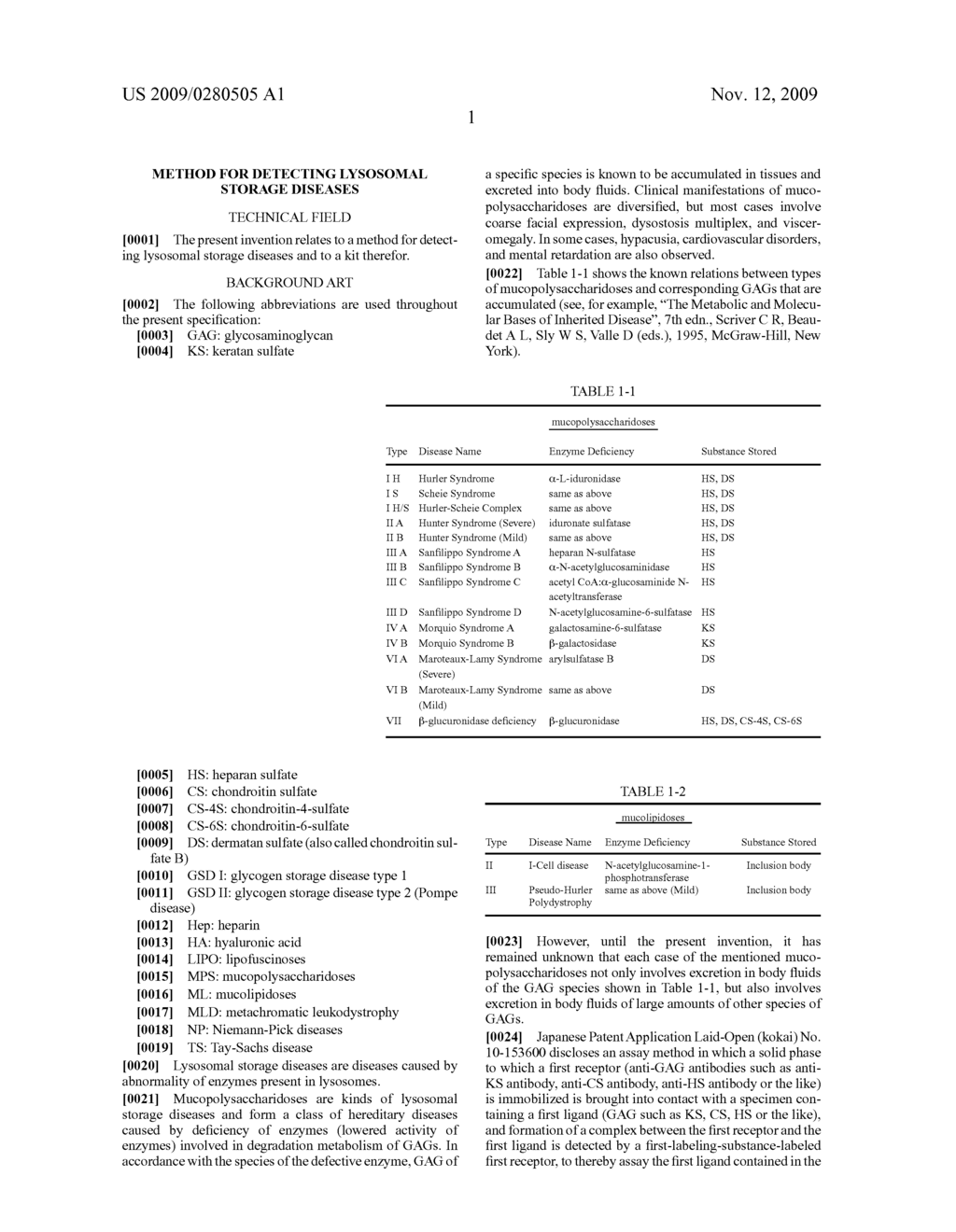 METHOD FOR DETECTING LYSOSOMAL STORAGE DISEASES - diagram, schematic, and image 09