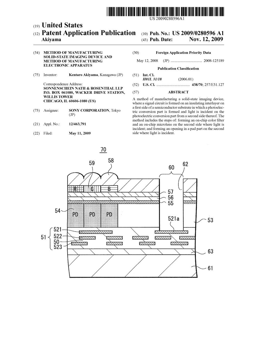 METHOD OF MANUFACTURING SOLID-STATE IMAGING DEVICE AND METHOD OF MANUFACTURING ELECTRONIC APPARATUS - diagram, schematic, and image 01