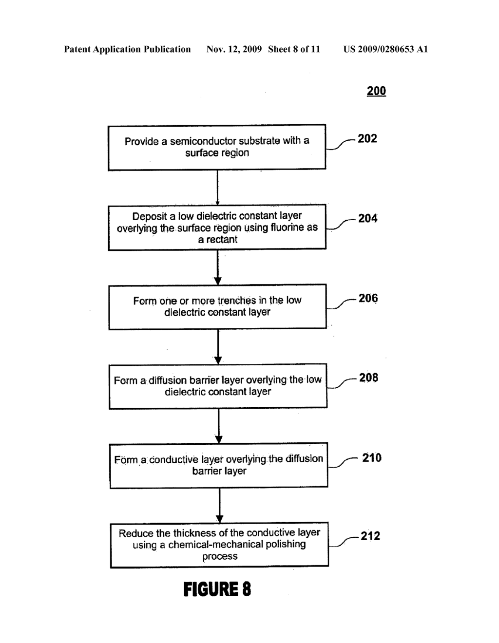 METHOD FOR FORMING LOW DIELECTRIC CONSTANT FLUORINE-DOPED LAYERS - diagram, schematic, and image 09