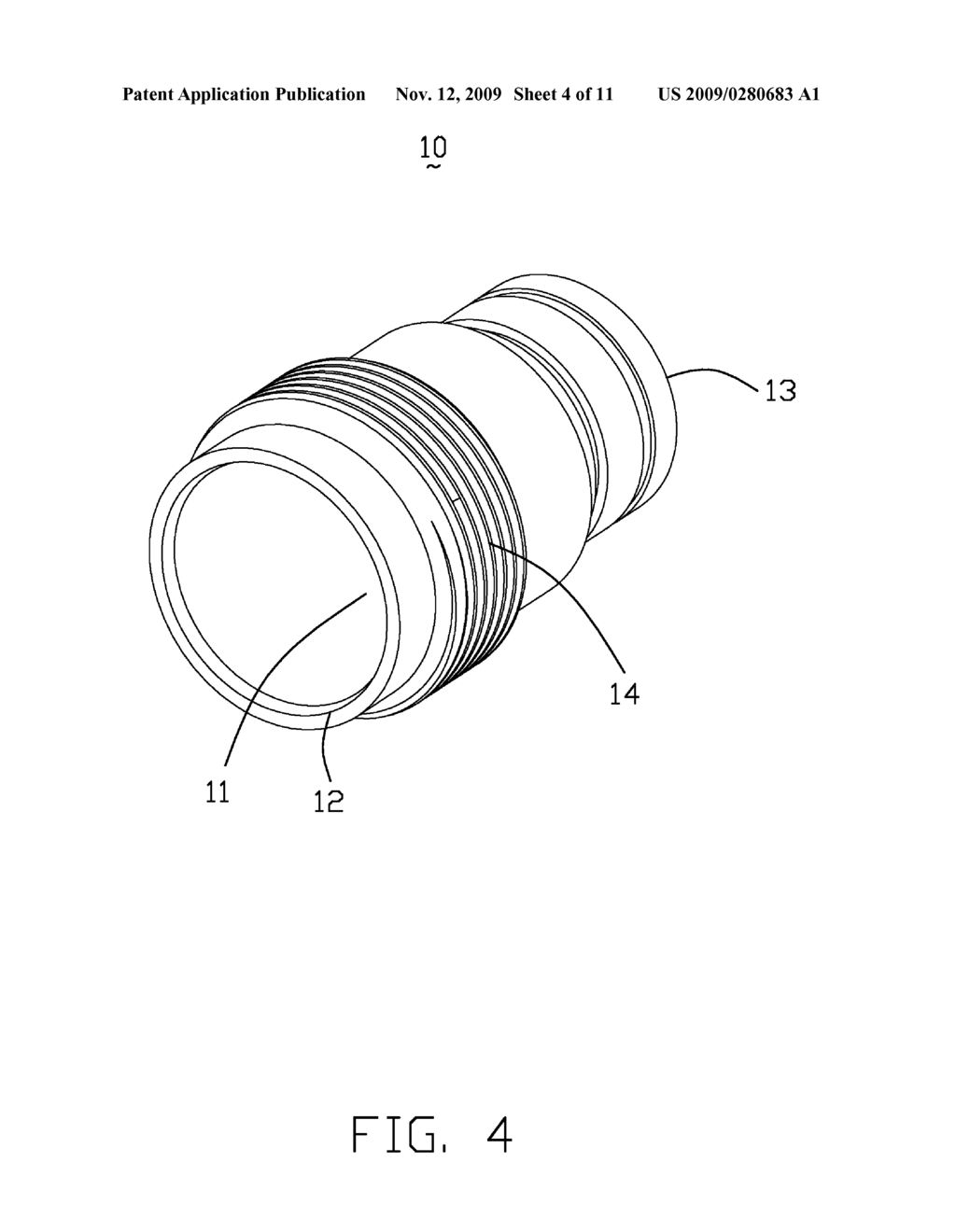 COAXIAL CONNECTOR HAVING AN INTEGRATED INSULATIVE MEMBER - diagram, schematic, and image 05