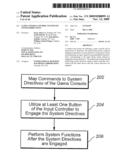 GAME CONSOLE CONTROL TO INITIATE SYSTEM DIRECTIVES diagram and image