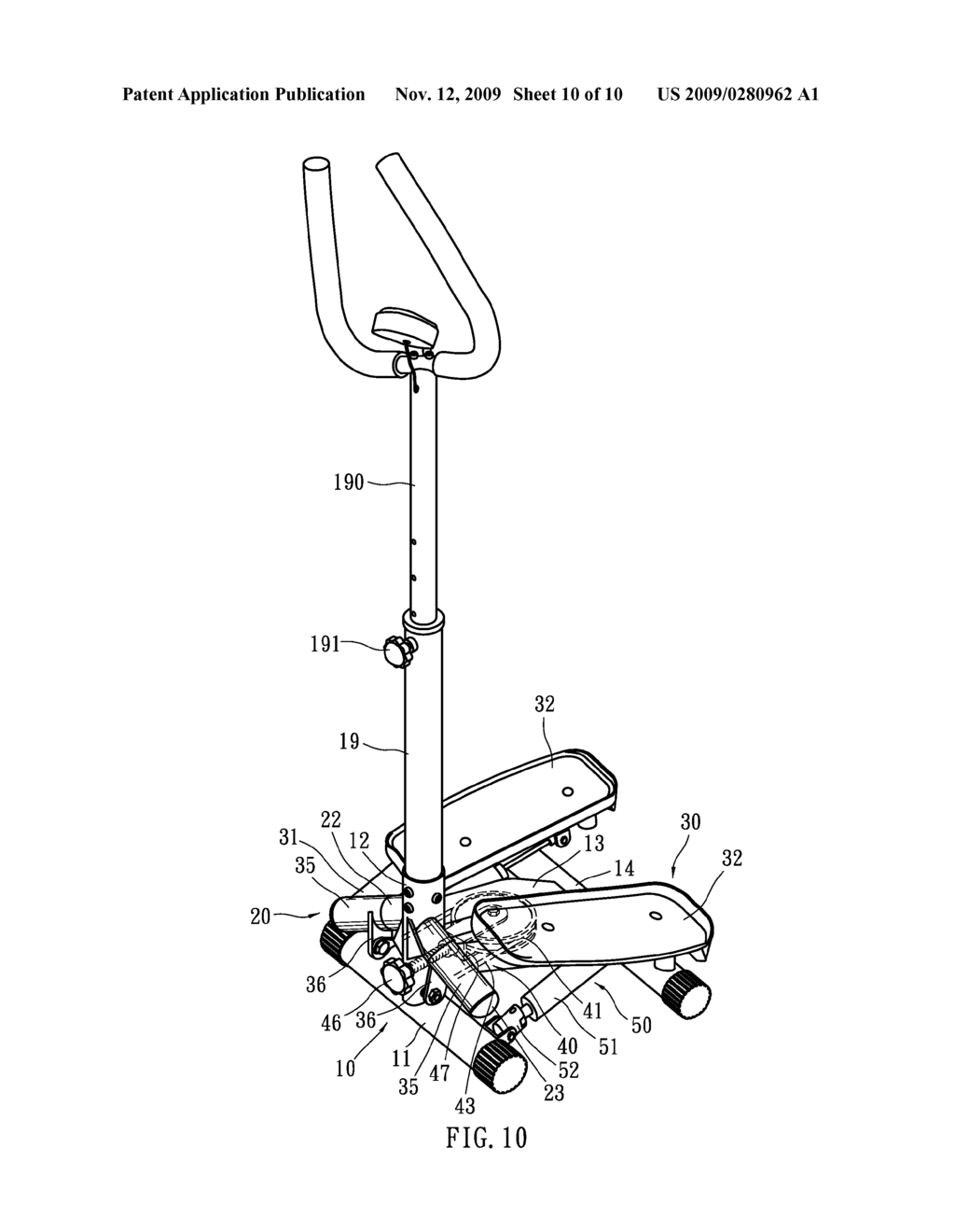 STEPPER EXERCISE APPARATUS - diagram, schematic, and image 11