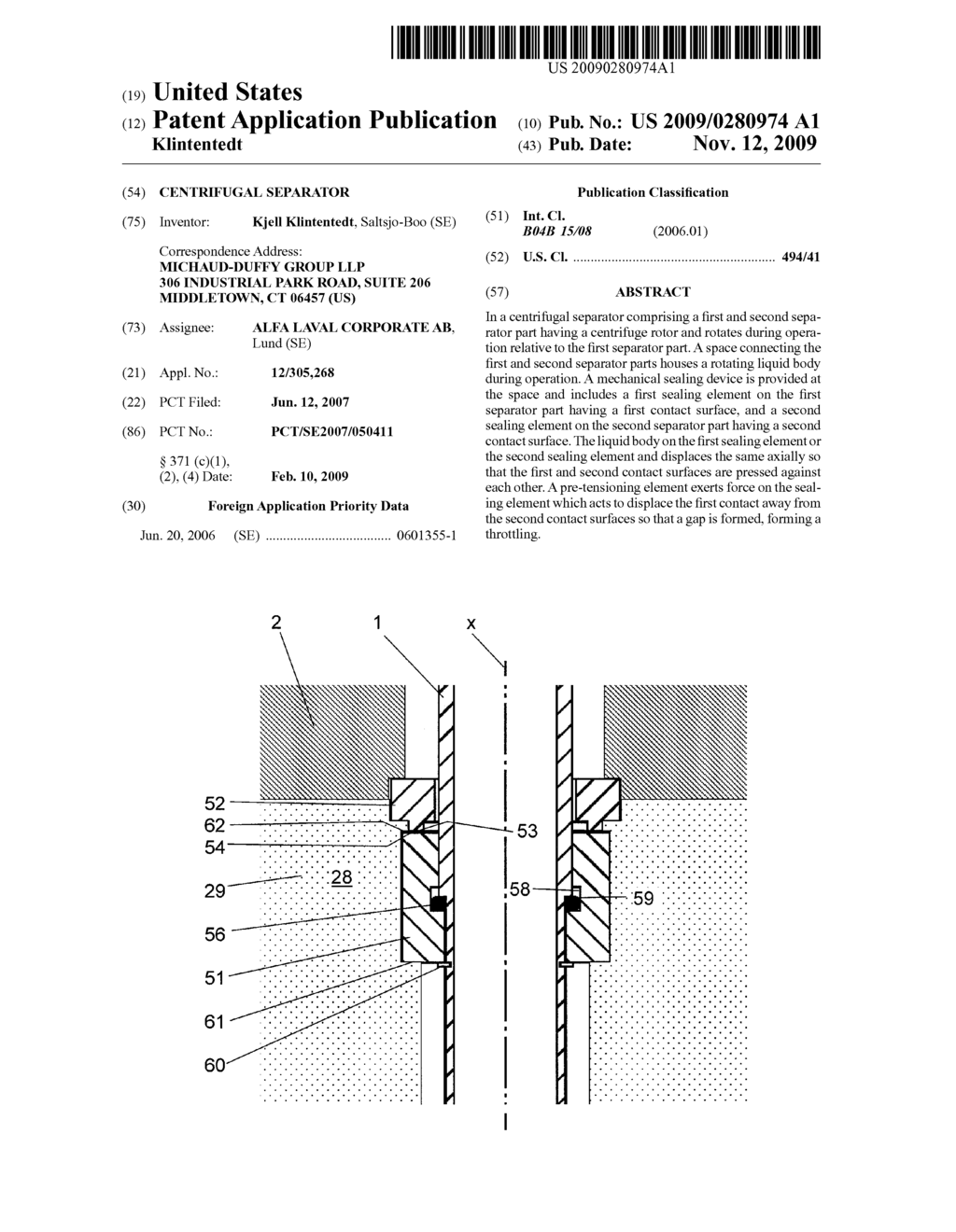 CENTRIFUGAL SEPARATOR - diagram, schematic, and image 01