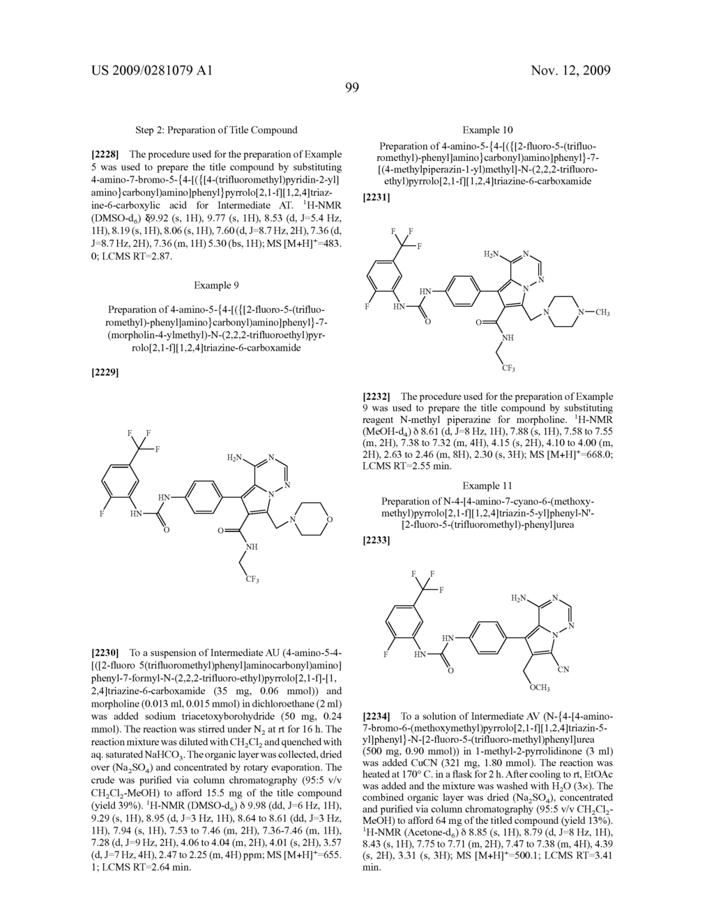 Substituted 4-Amino-Pyrrolotriazine Derivatives Useful for Treating Hyper-Proliferative Disorders and Diseases Associated With Angiogenesis - diagram, schematic, and image 100