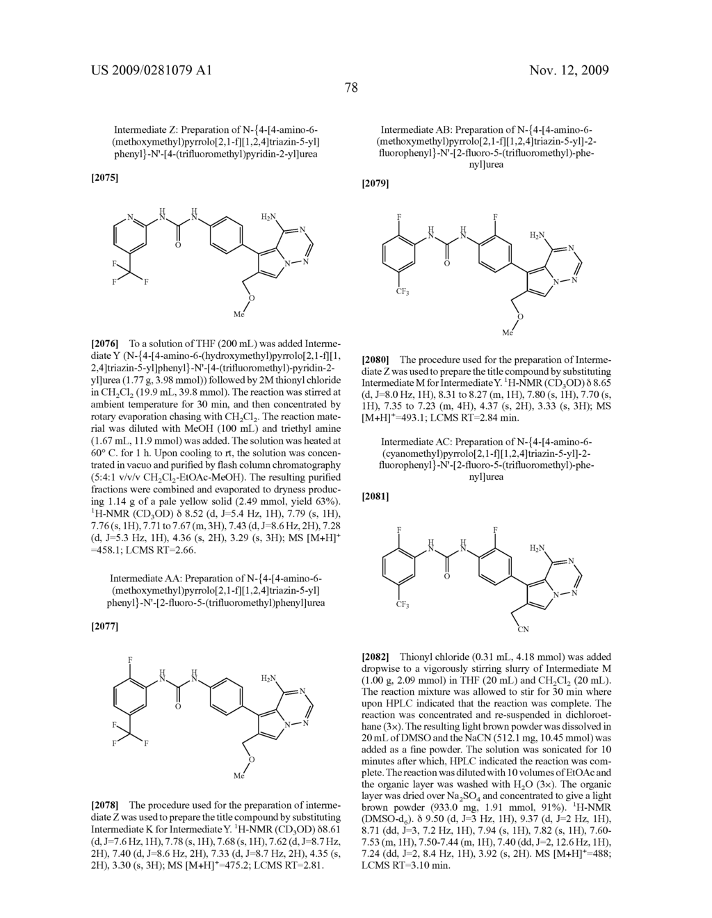 Substituted 4-Amino-Pyrrolotriazine Derivatives Useful for Treating Hyper-Proliferative Disorders and Diseases Associated With Angiogenesis - diagram, schematic, and image 79