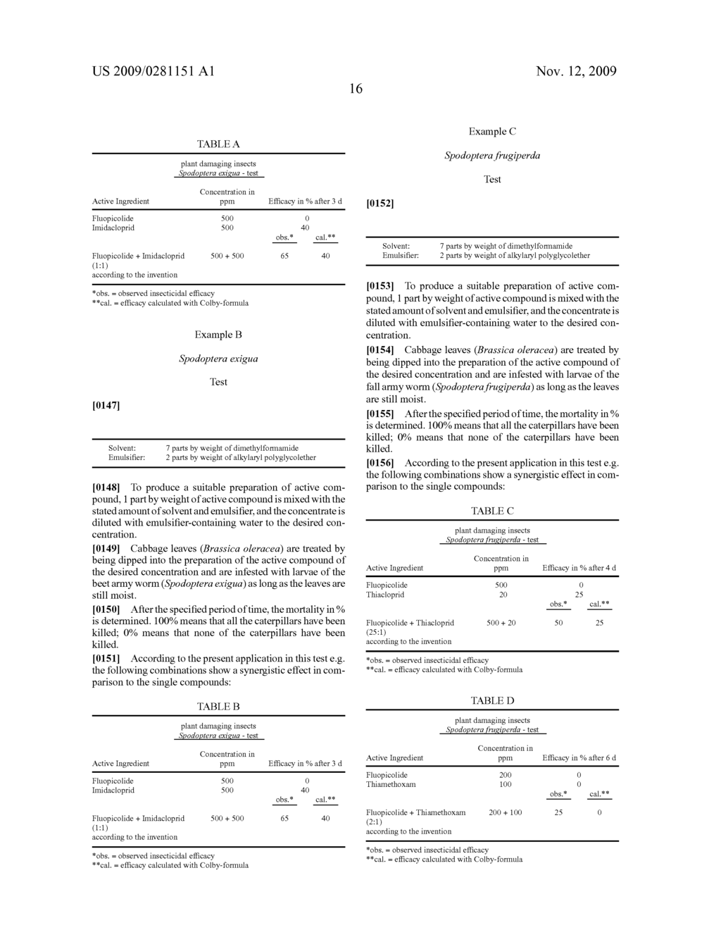 PESTICIDAL COMPOSITION COMPRISING A 2-PYRDILMETHYLBENZAMIDE DERIVATIVE AND AN INSECTICIDE COMPOUND - diagram, schematic, and image 17