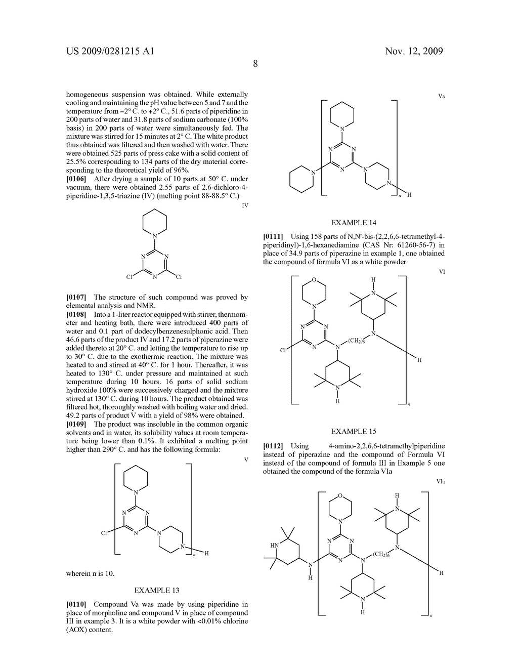 Polytriazinyl Compounds as Flame Retardants and Light Stabilizers - diagram, schematic, and image 09