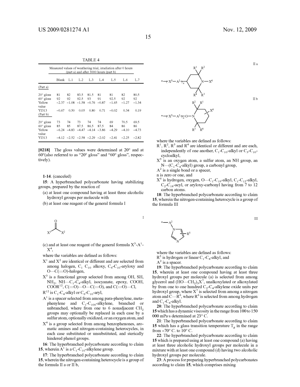 HIGHLY FUNCTIONAL, HYPERBRANCHED POLYCARBONATES AND PRODUCTION AND USE THEREOF - diagram, schematic, and image 16