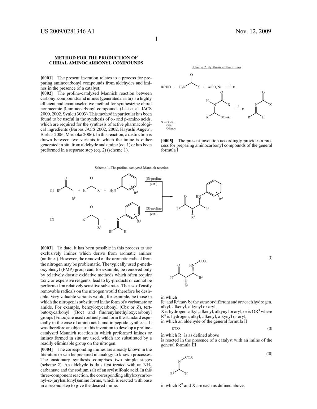 METHOD FOR THE PRODUCTION OF CHIRAL AMINOCARBONYL COMPOUNDS - diagram, schematic, and image 02