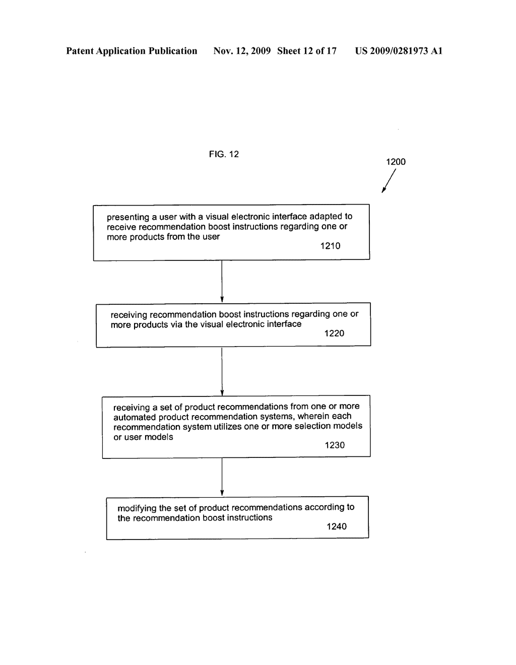 System and process for boosting recommendations for use in providing personalized advertisements to retail customers - diagram, schematic, and image 13