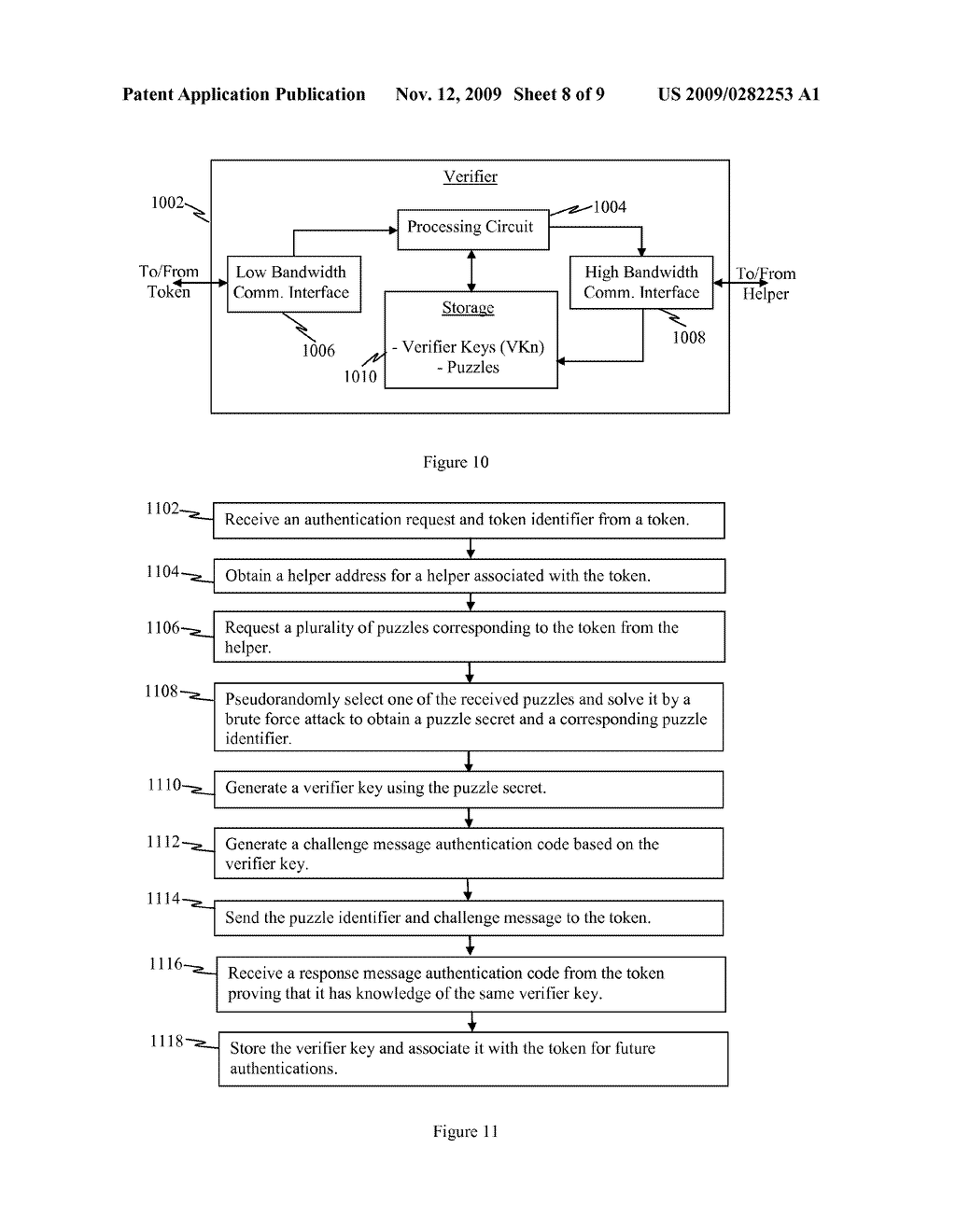 NETWORK HELPER FOR AUTHENTICATION BETWEEN A TOKEN AND VERIFIERS - diagram, schematic, and image 09