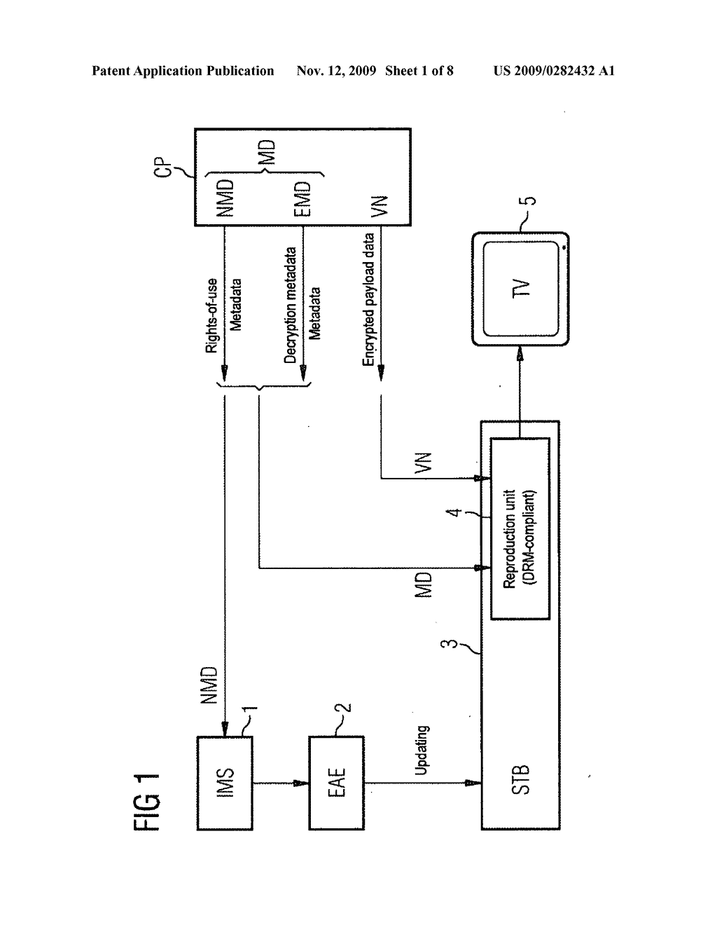 Apparatus and Method for Securely Distributing Contents in a Telecommunication Network - diagram, schematic, and image 02