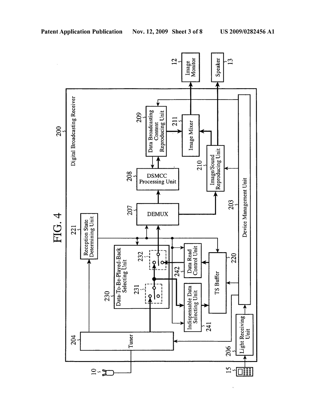 Digital broadcasting receiver - diagram, schematic, and image 04