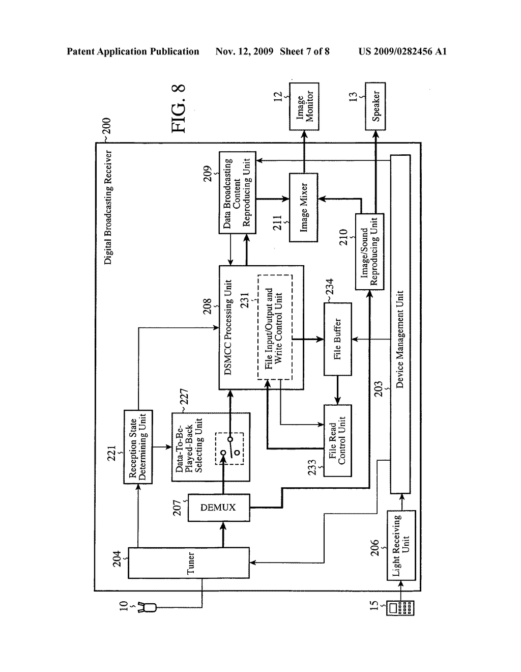 Digital broadcasting receiver - diagram, schematic, and image 08