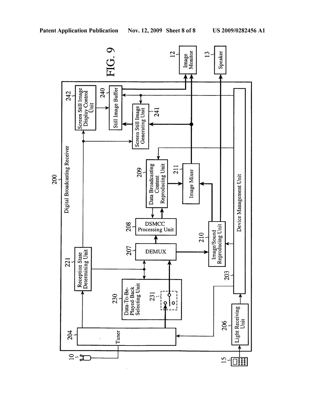 Digital broadcasting receiver - diagram, schematic, and image 09