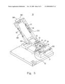 Device for locking lens diagram and image