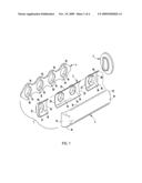 Exhaust manifold with hybrid construction and method diagram and image