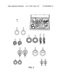 Interchangeable earring and necklace kits and methods for their storage and use diagram and image